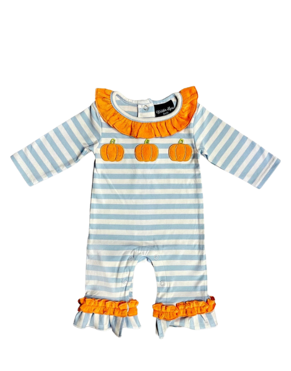 Girl Pumpkin Romper
