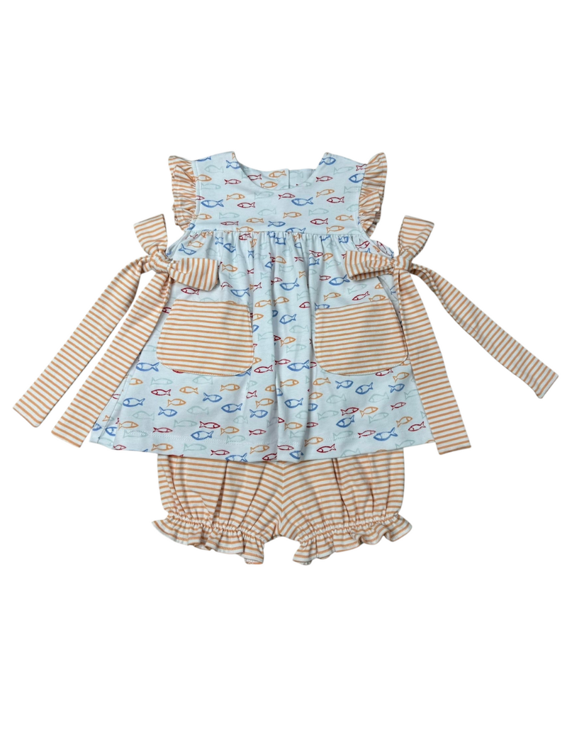 Fishy Fishy Girls Bloomer Set