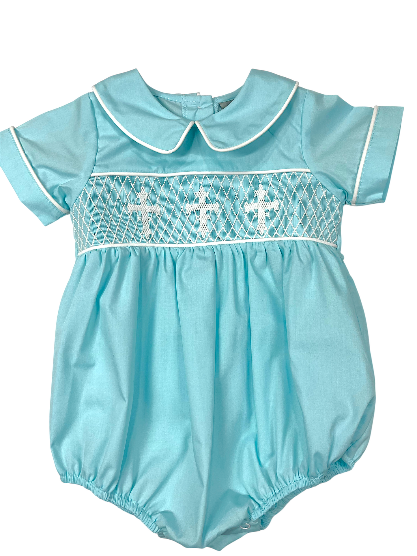 Boys Smocked Cross Bubble