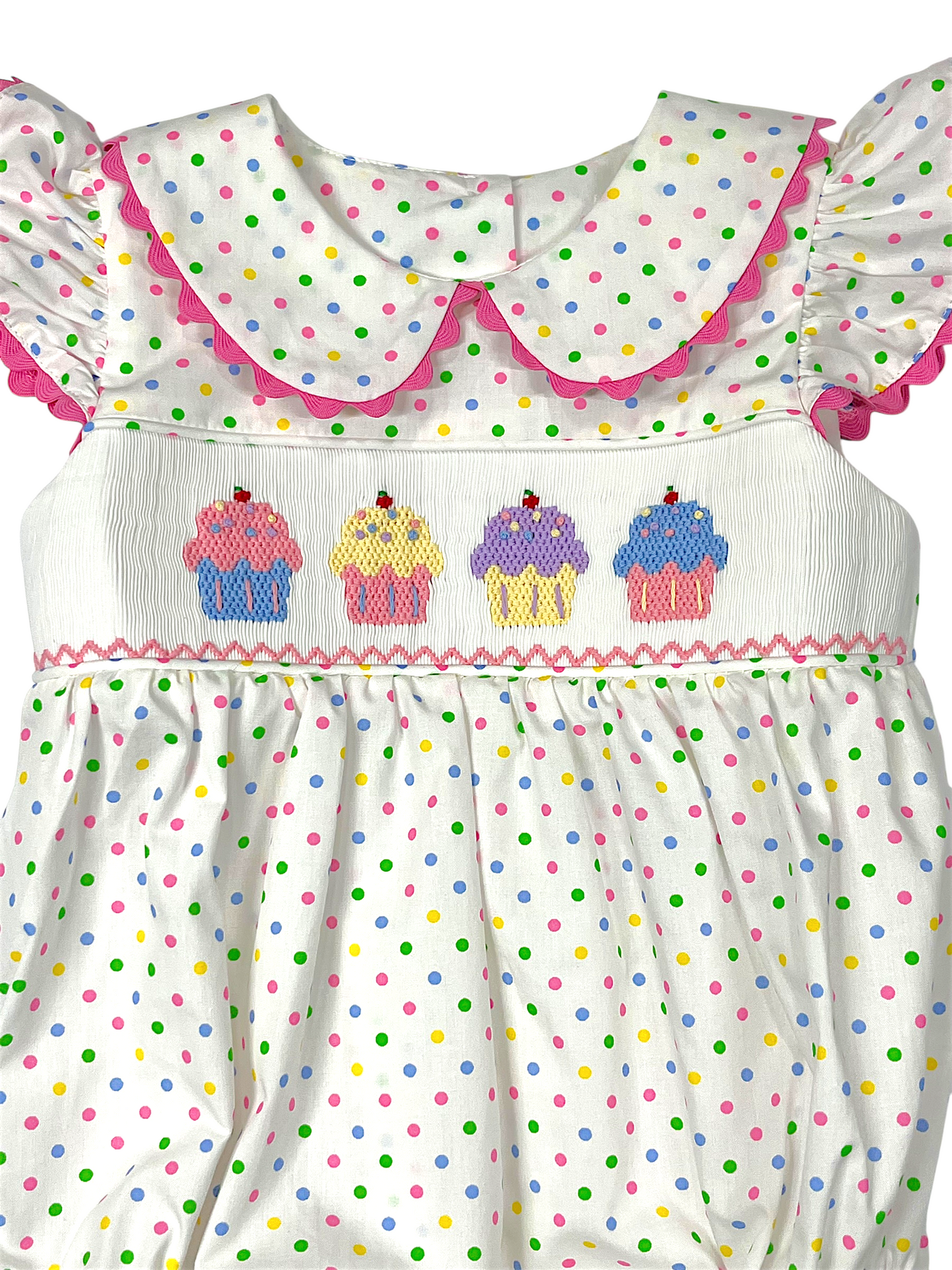 Cupcake Smocked A/S Bubble
