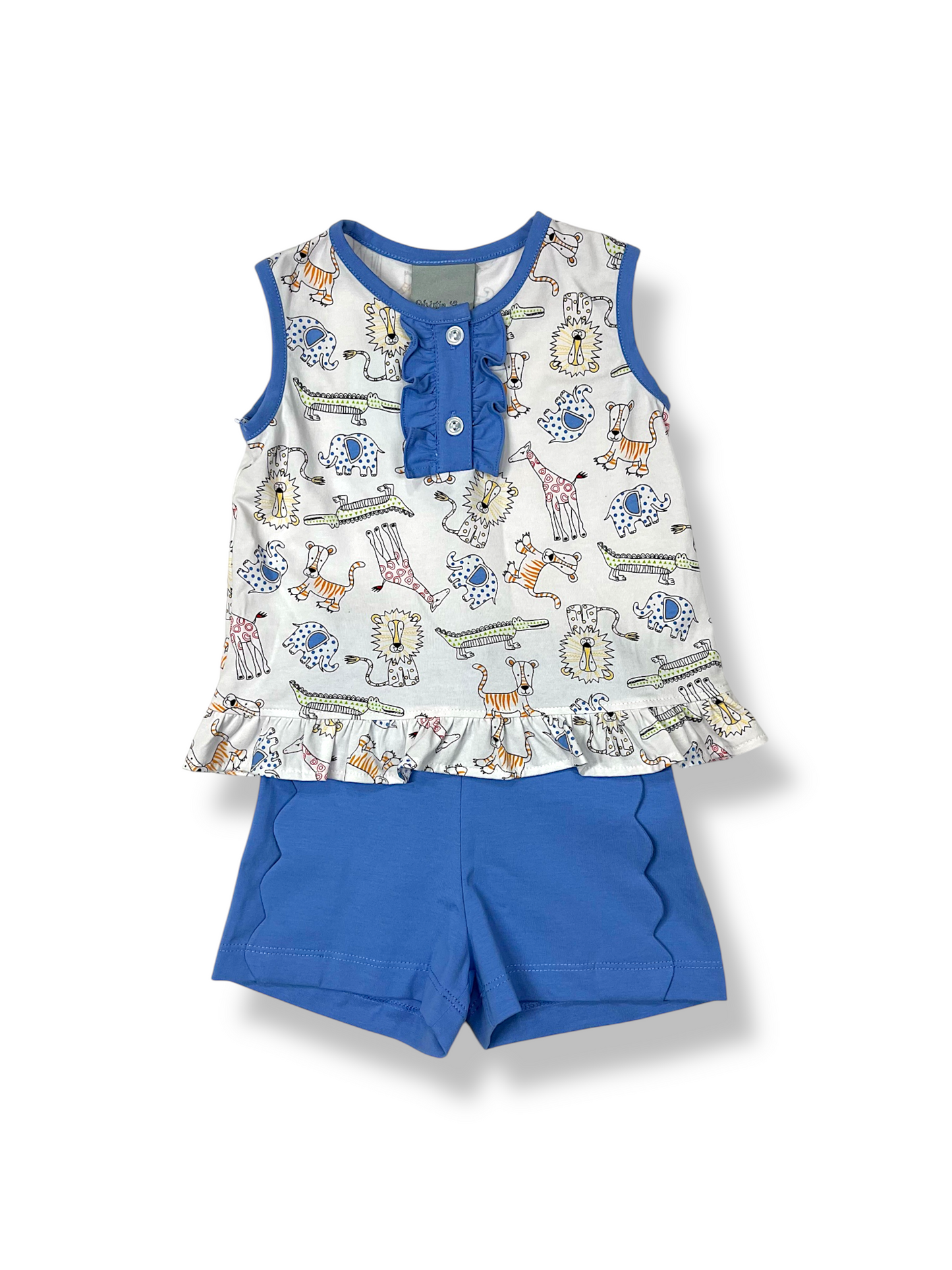 Zoo Animal Girls Short Set