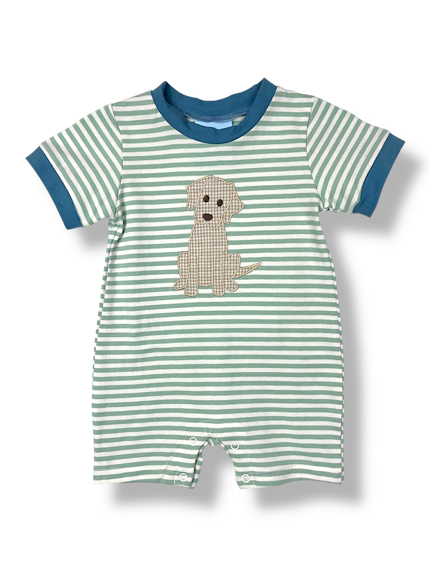 Puppy Boys Applique Romper