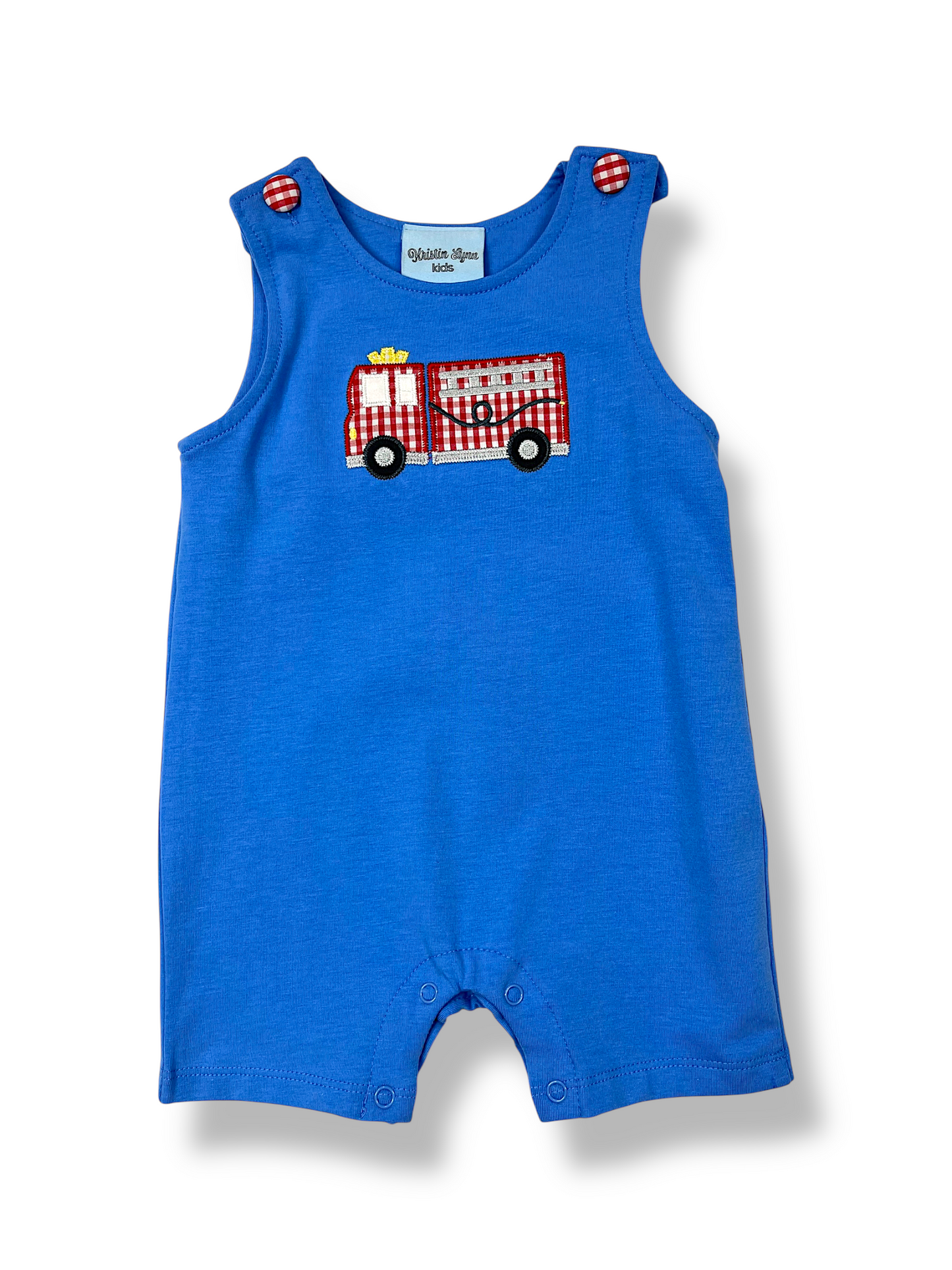 Firetruck Boys Applique Jon Jon