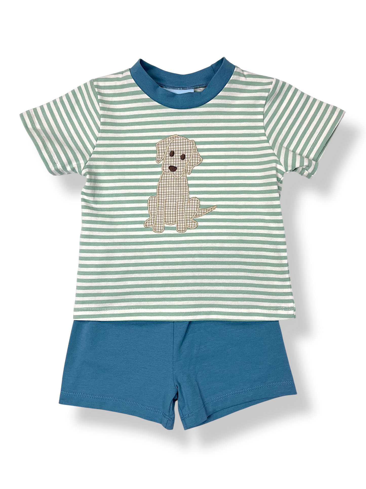 Puppy Boys Applique Short Set