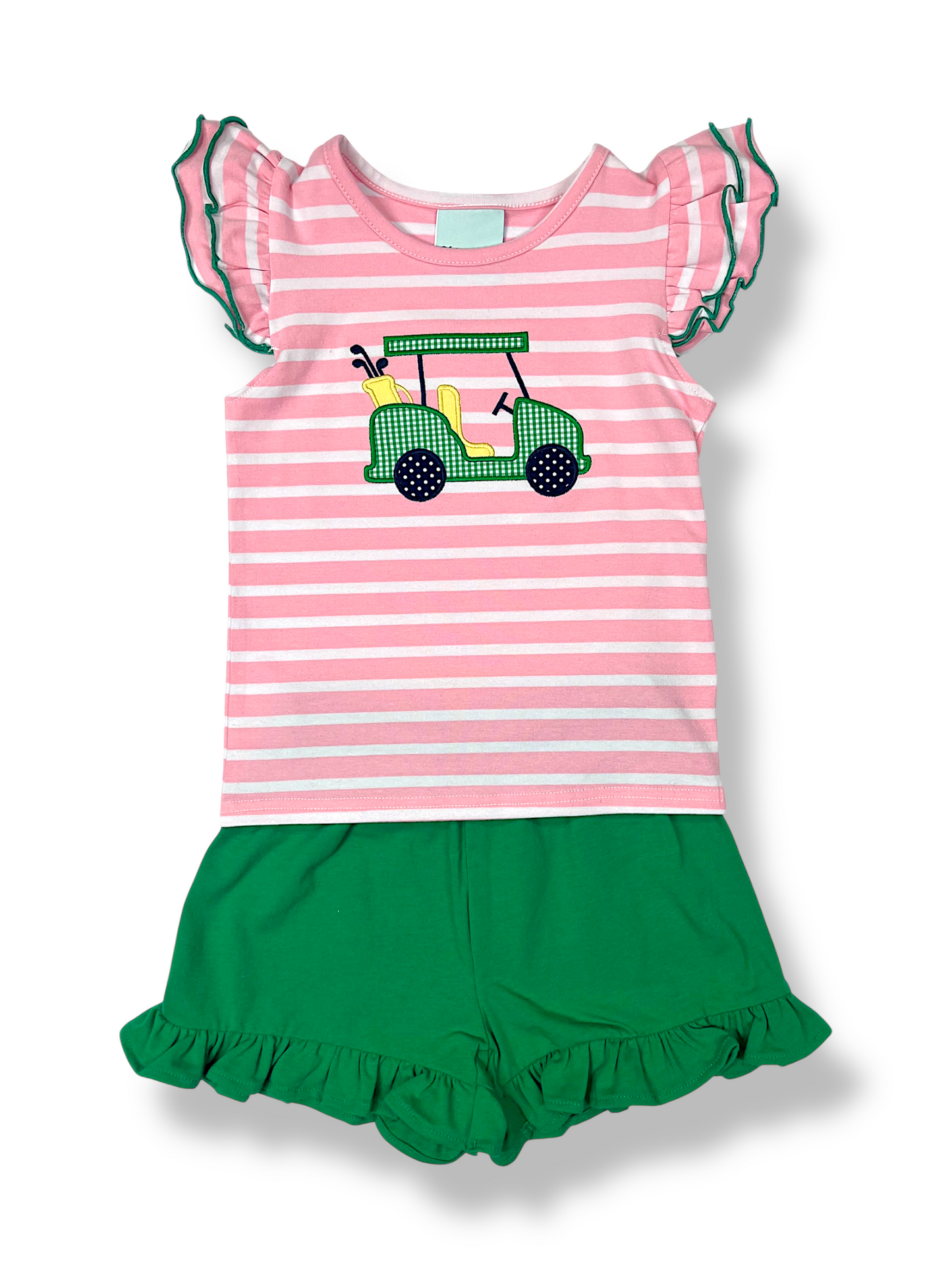 PRE-ORDER Golf Applique Girls Short Set