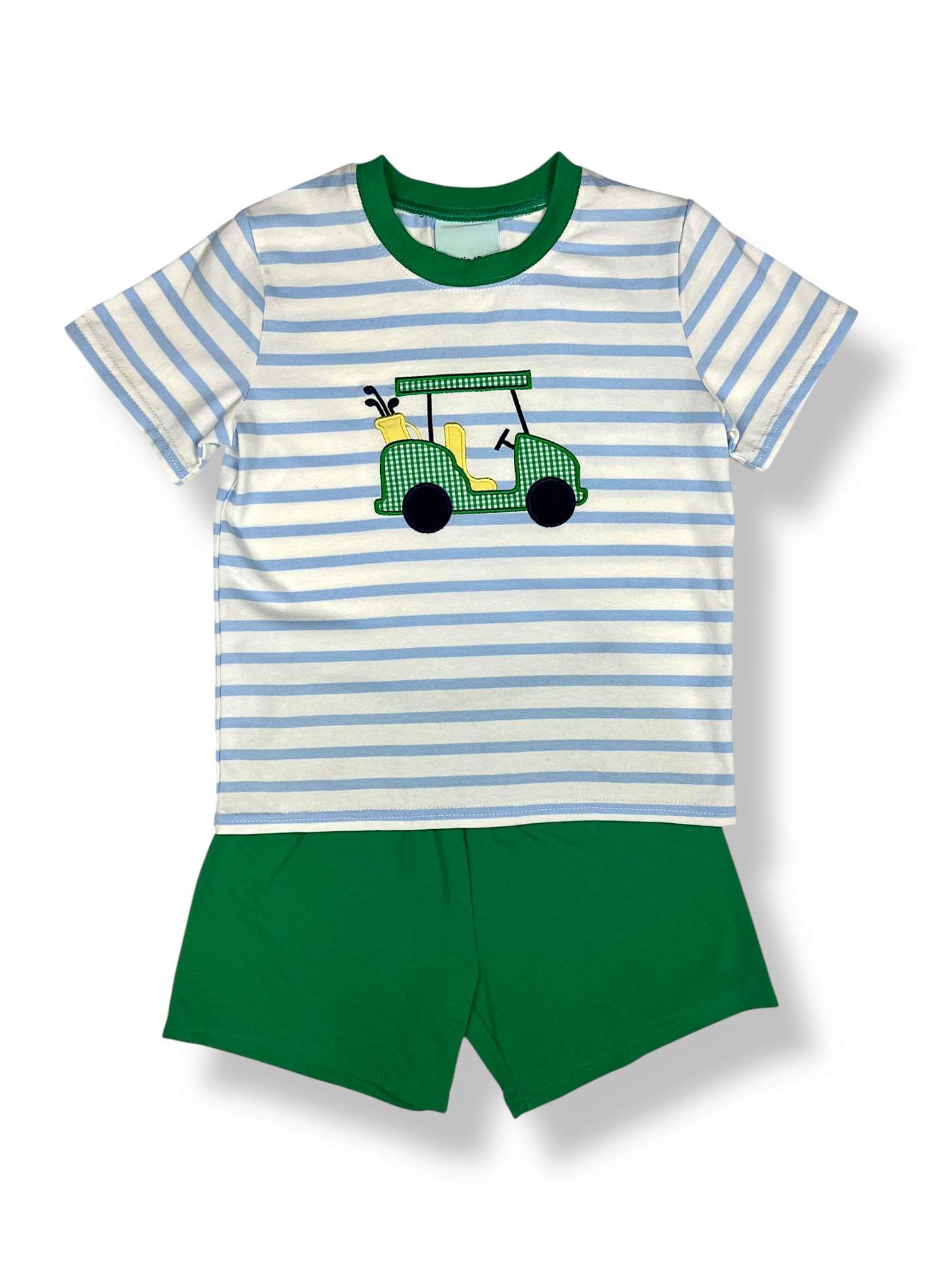 Golf Applique Boys Short Set