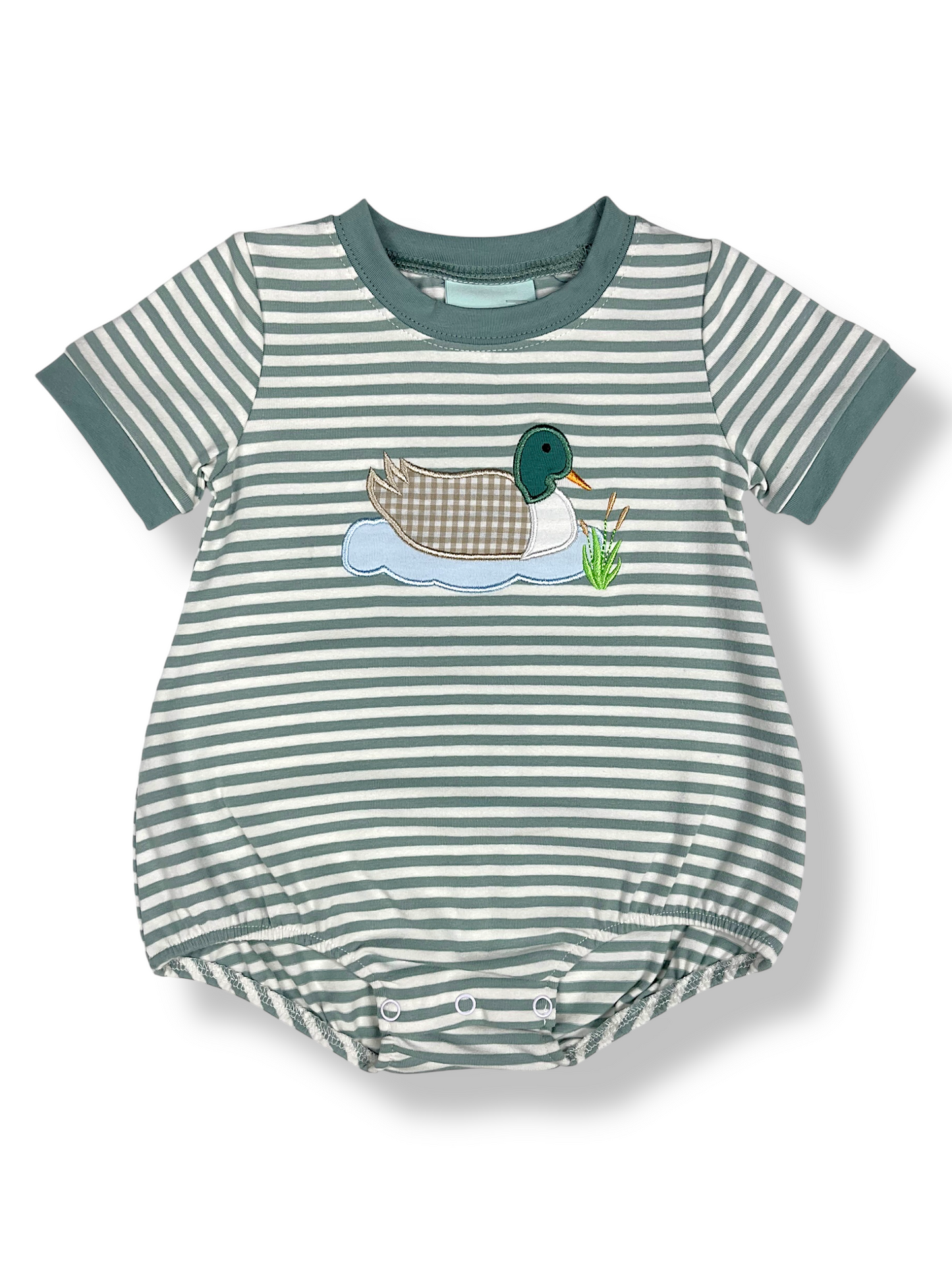 PRE-ORDER Duck Applique Boys Bubble