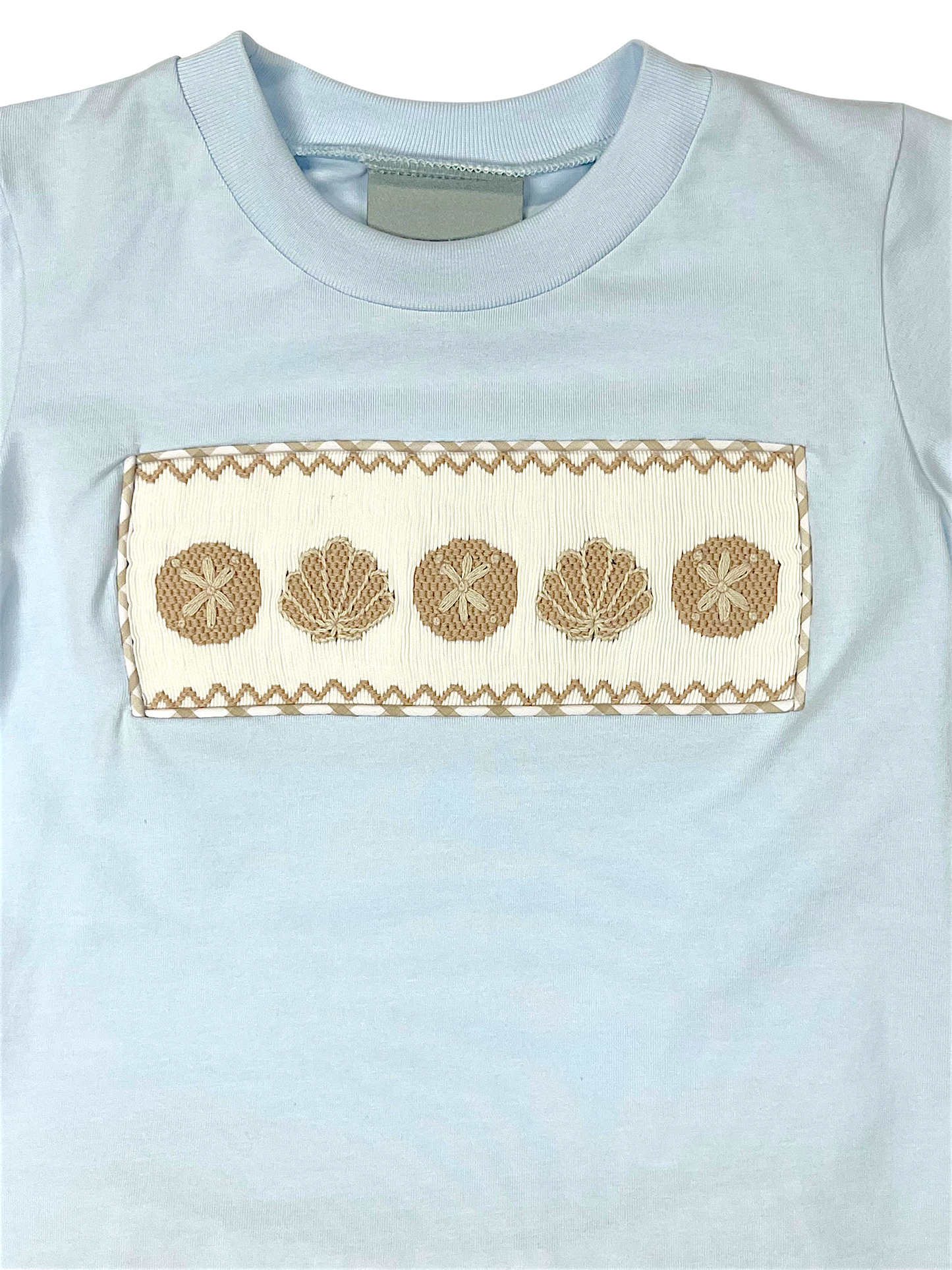 Boys Seashell Smocked Short Set