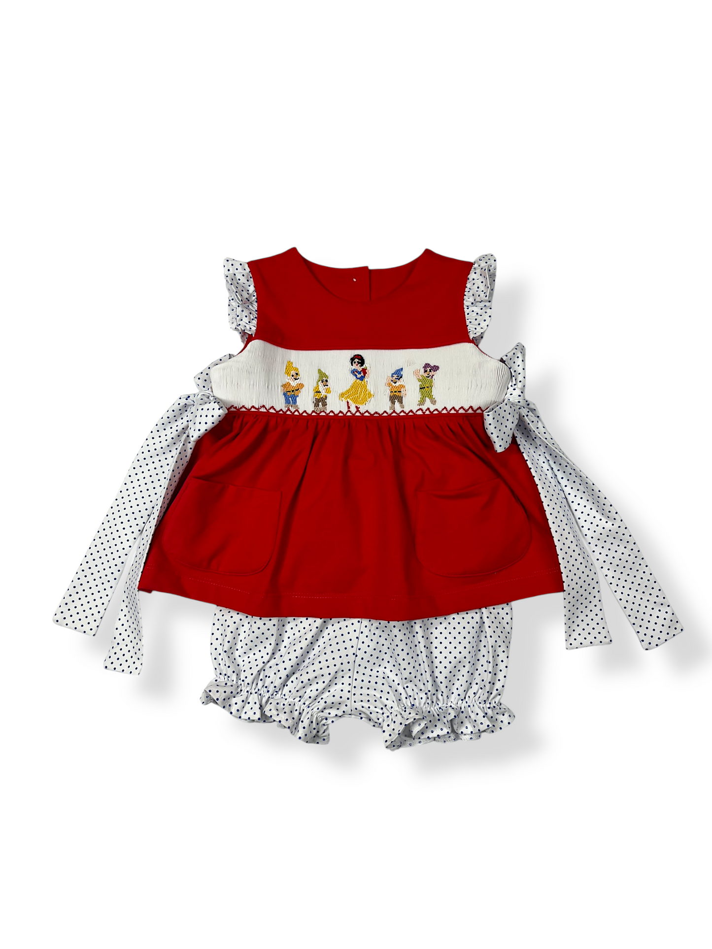 Princess & Helpers Smocked Bloomer Set
