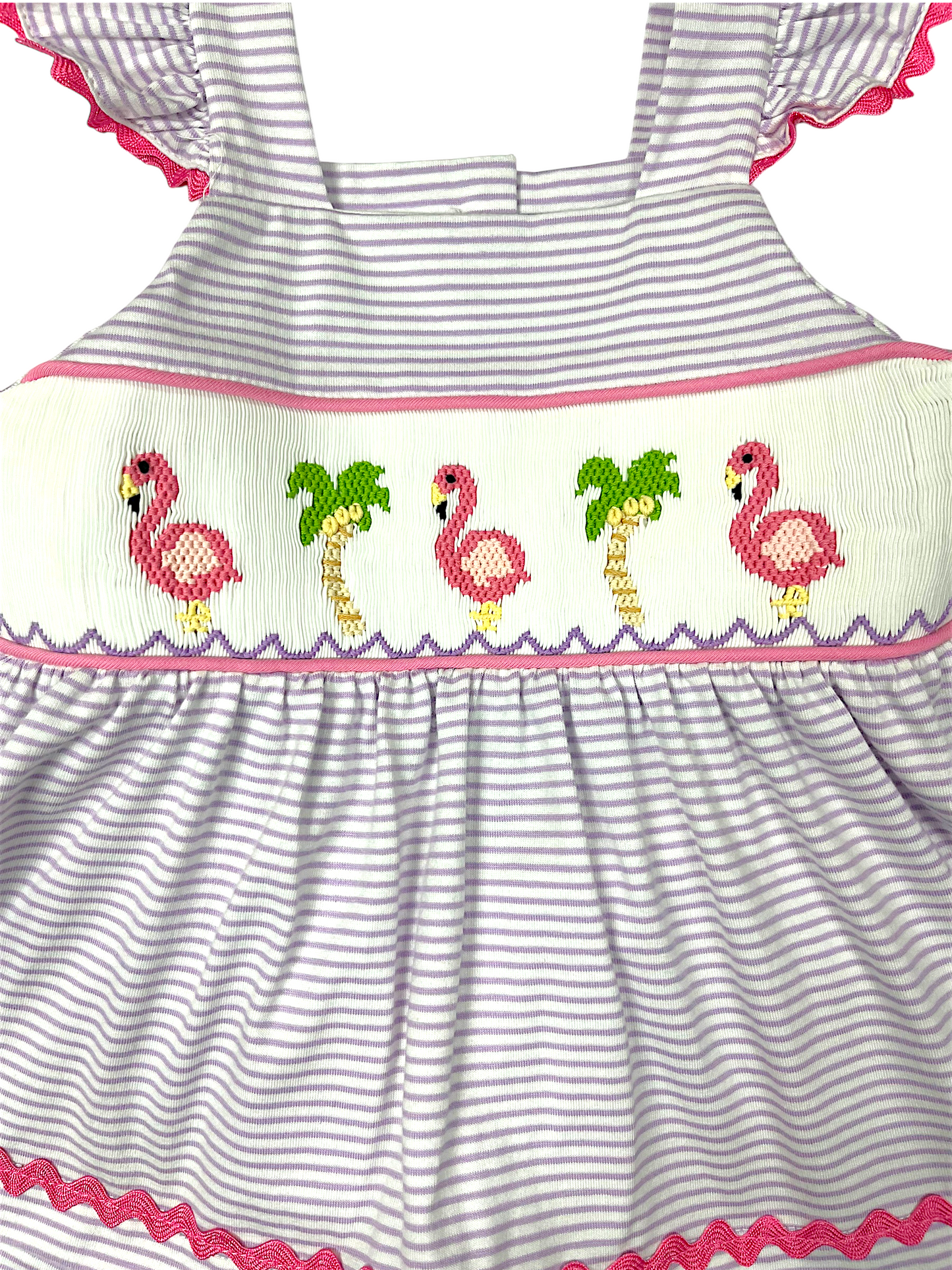 Flamingo Smocked Short Set