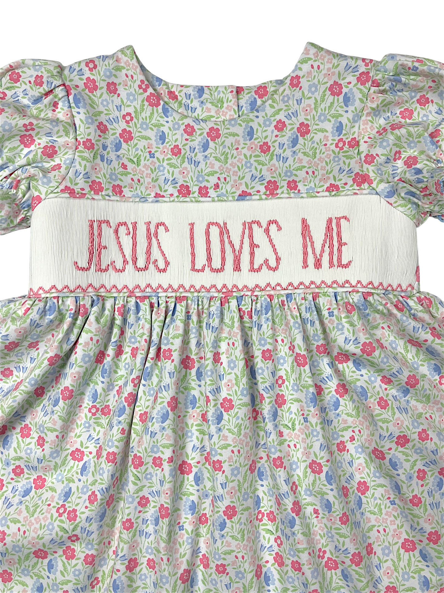 Jesus Loves Me Smocked Dress