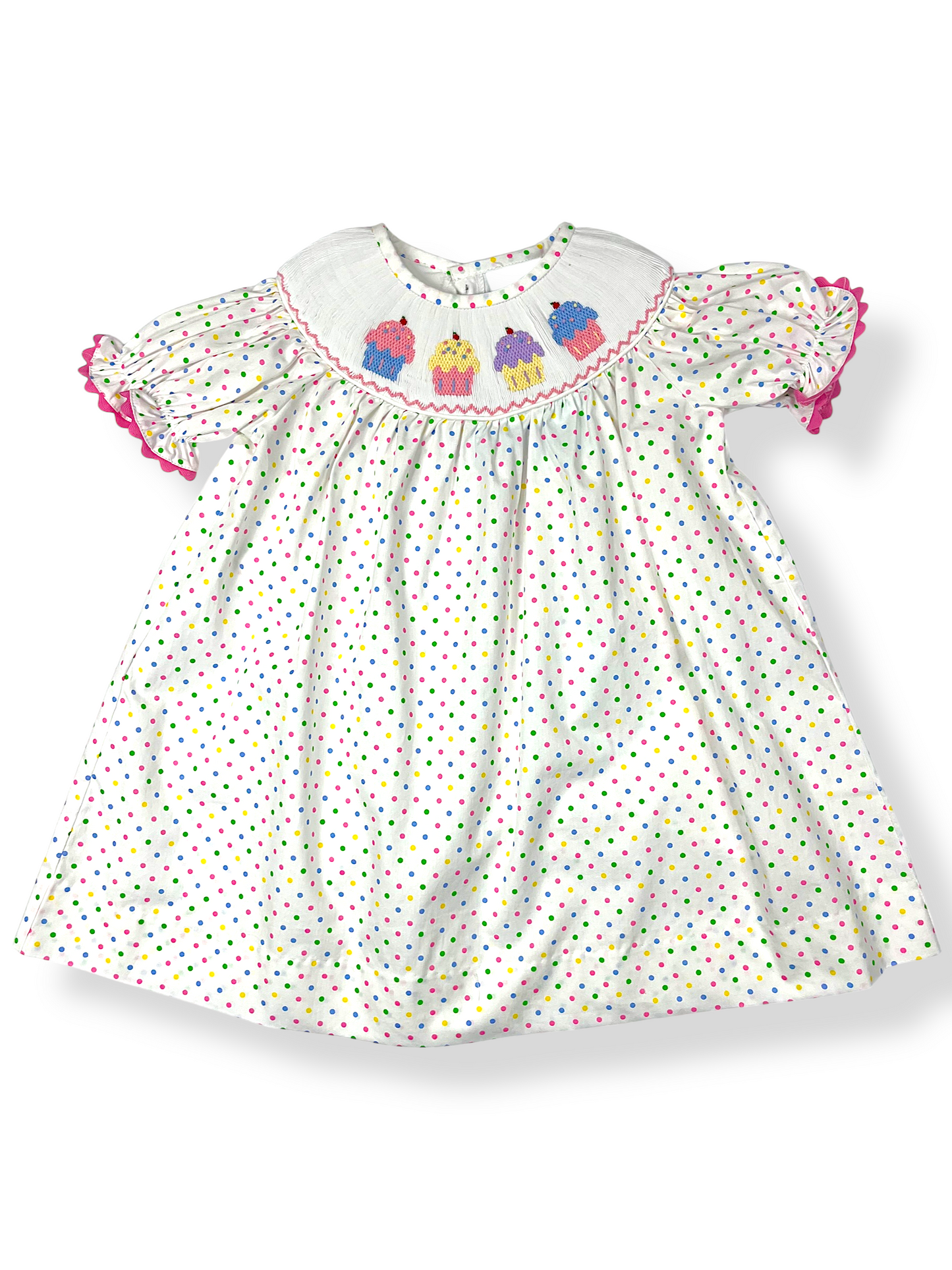 Cupcake Smocked Bishop