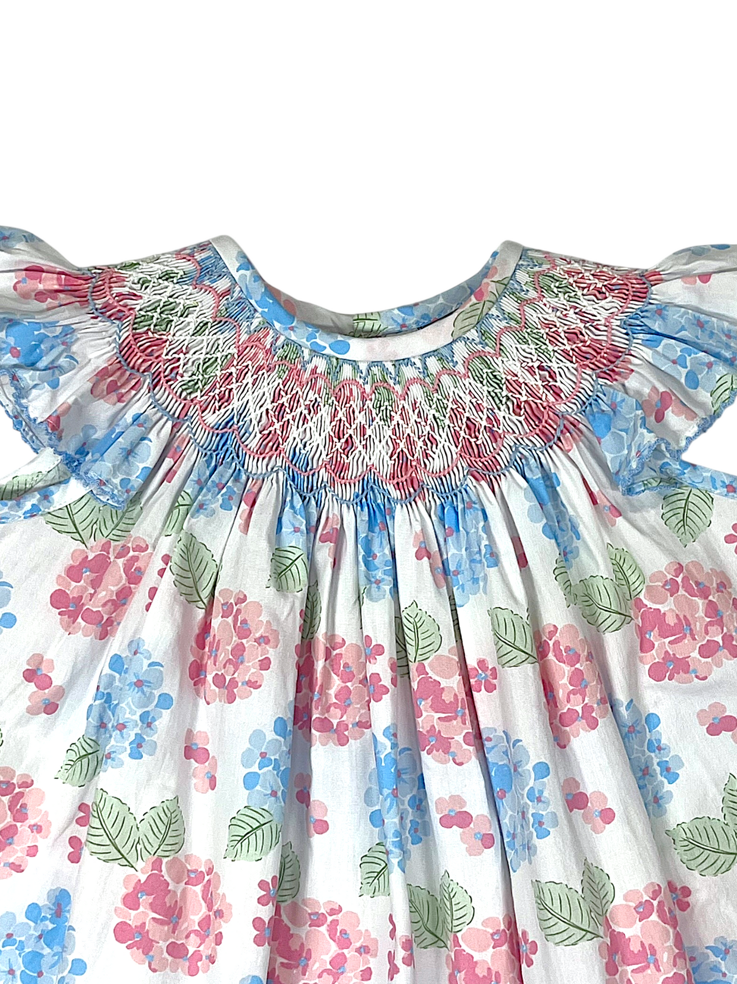 Hydrangea Smocked Bishop
