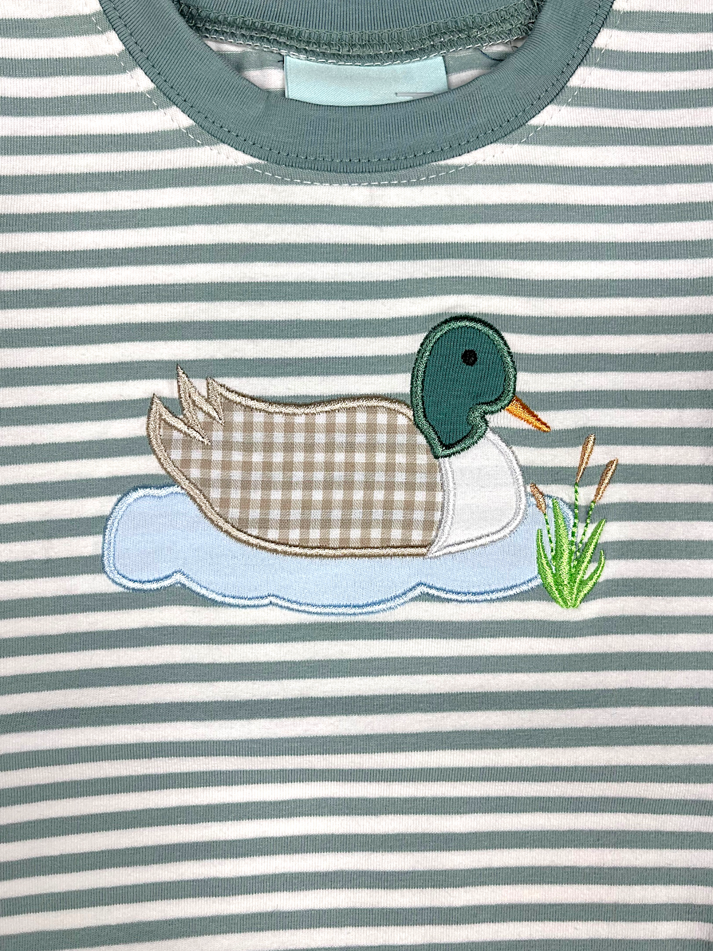 PRE-ORDER Duck Applique Boys Bubble