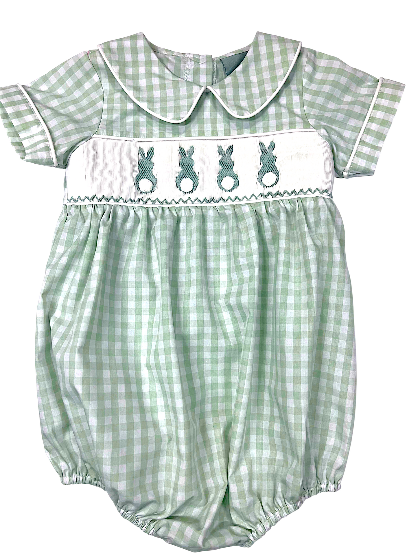 Boys Smocked Bunny Bubble