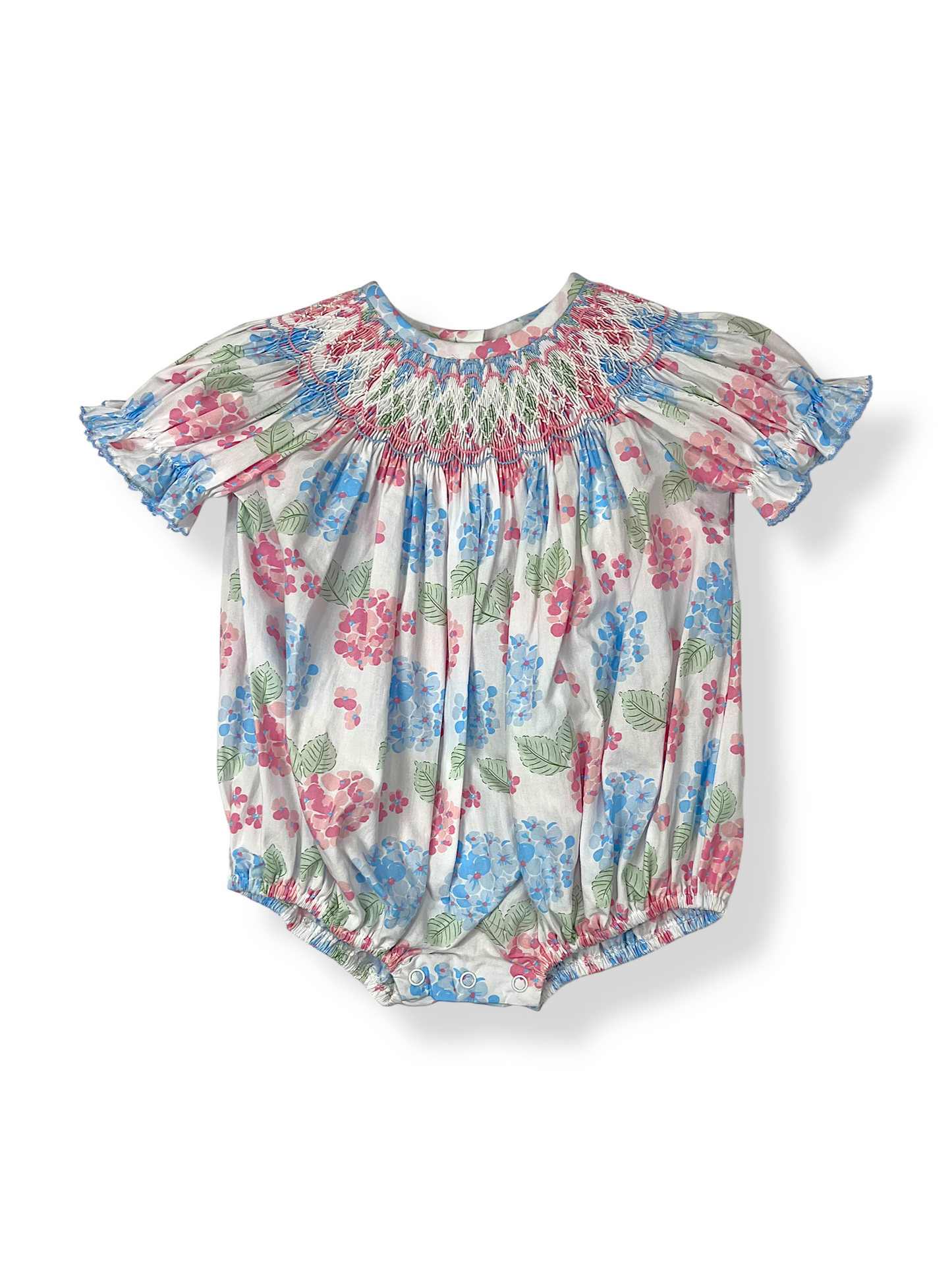 Hydrangea Smocked Bubble