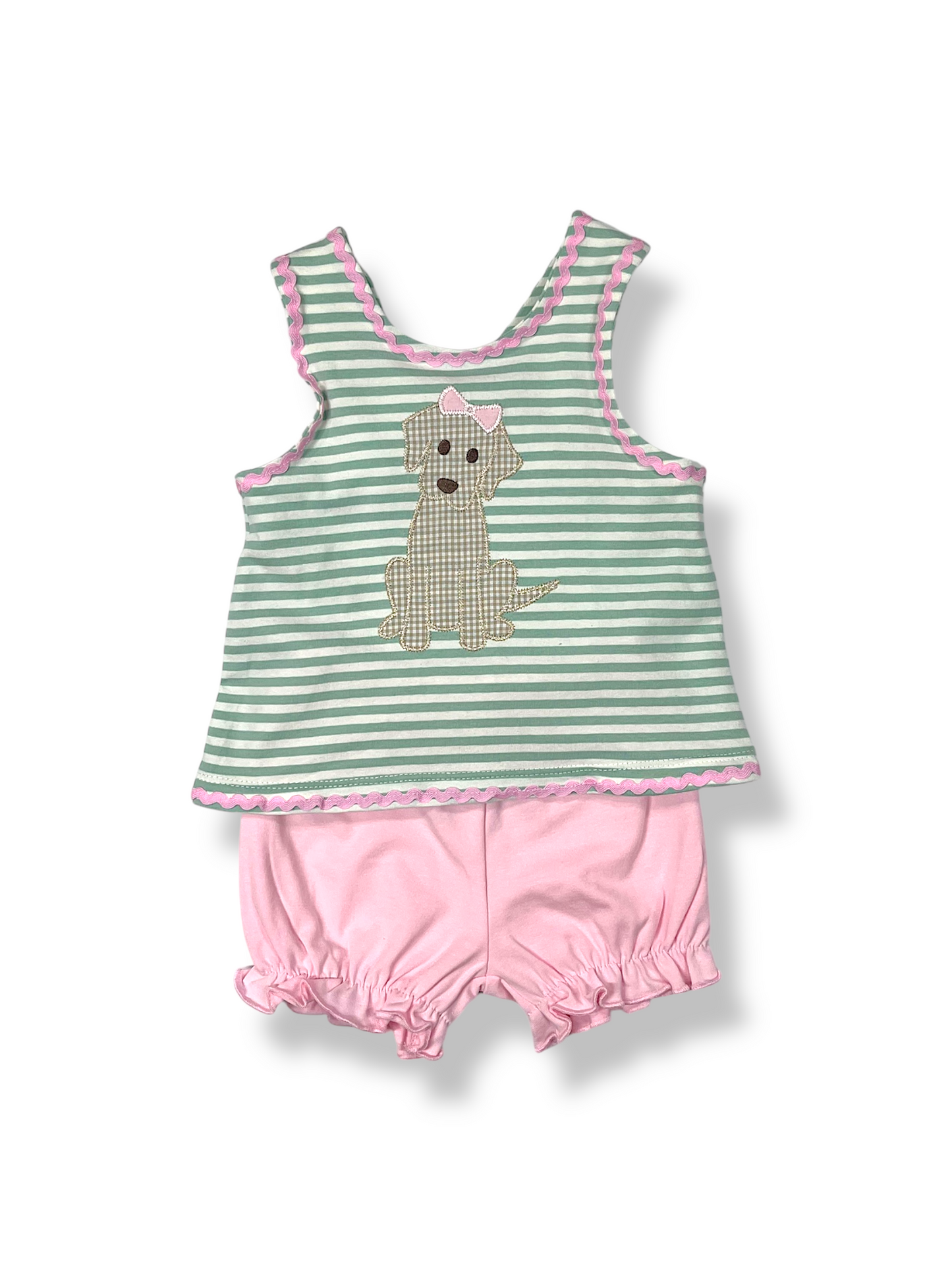Puppy Applique Bloomer Set