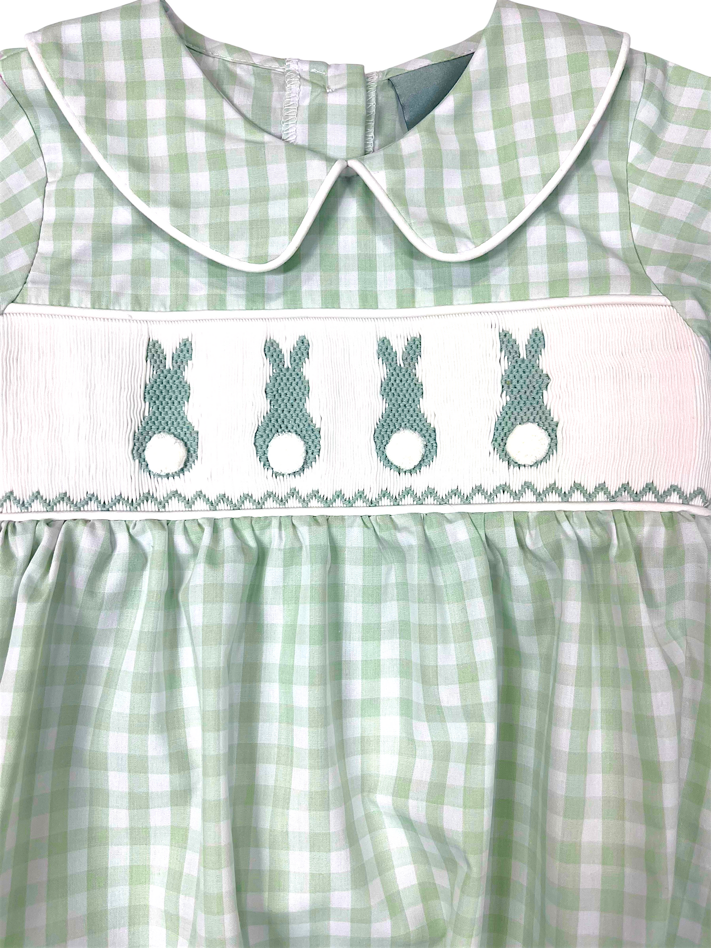 Boys Smocked Bunny Bubble