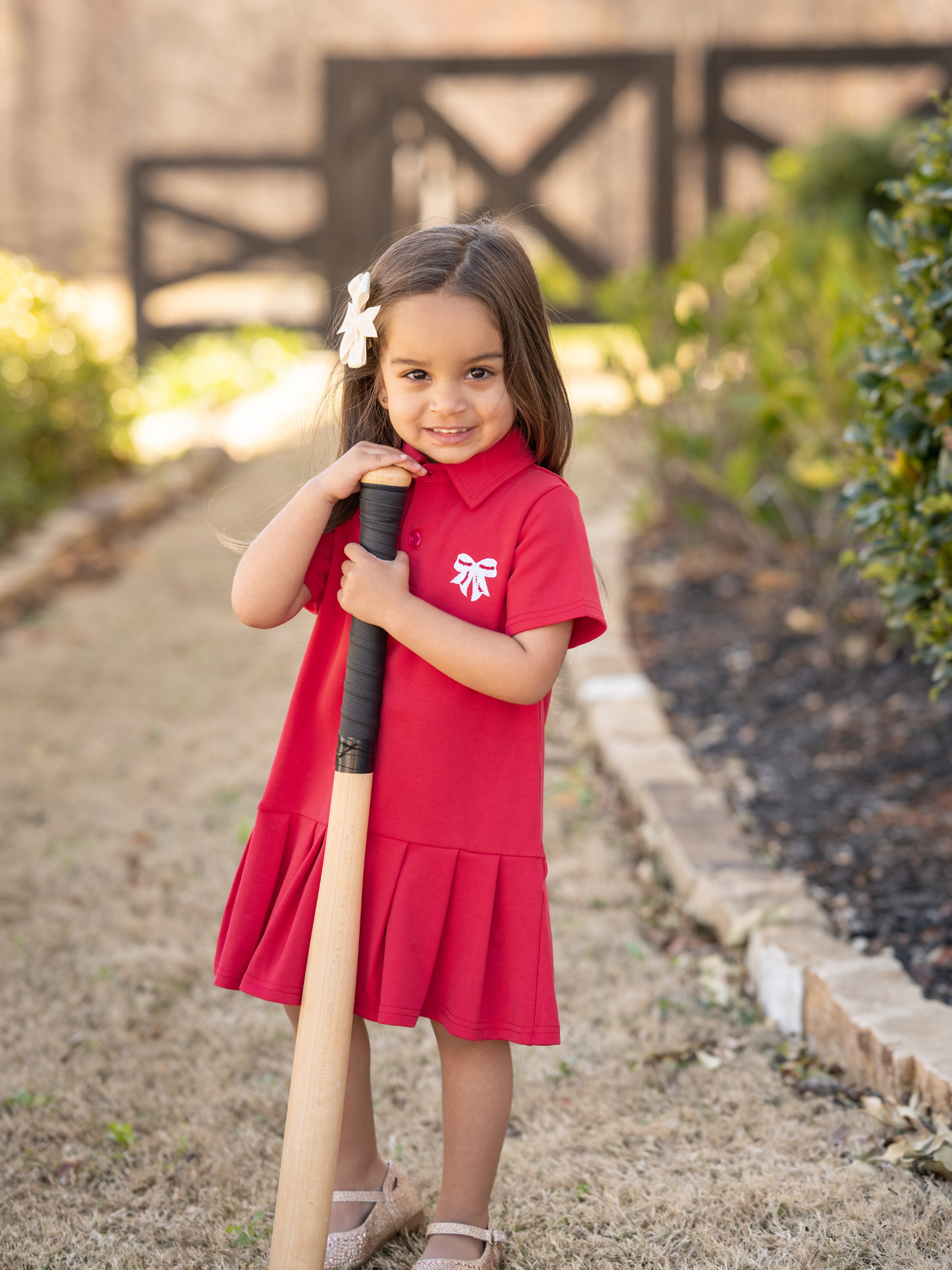 PRE-ORDER Baseball Bow Tennis Dress