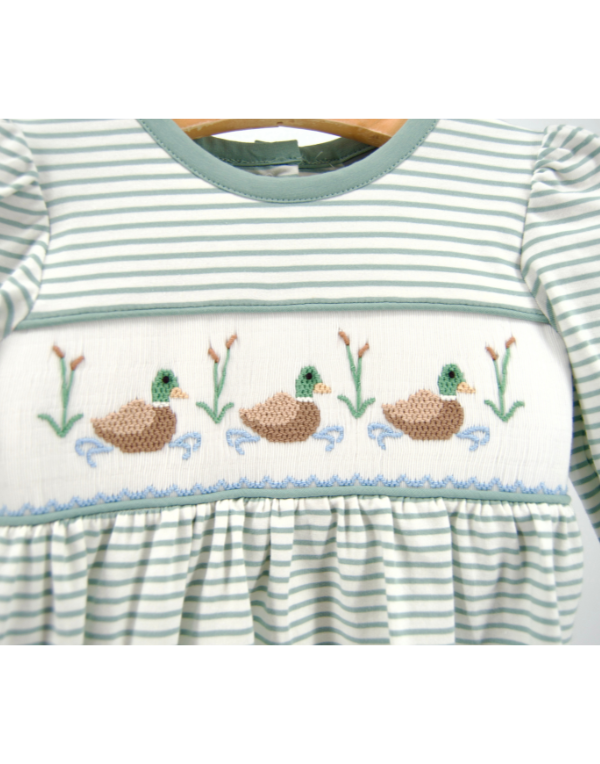 Mallard Smocked L/S Bubble