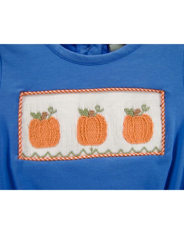 Pumpkin Smocked Boys Bubble