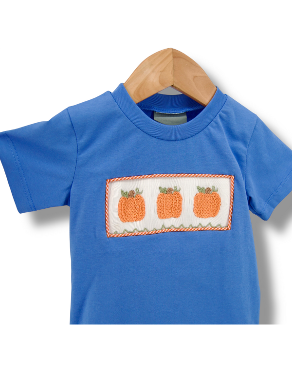 Pumpkin Smocked Boys Pant Set