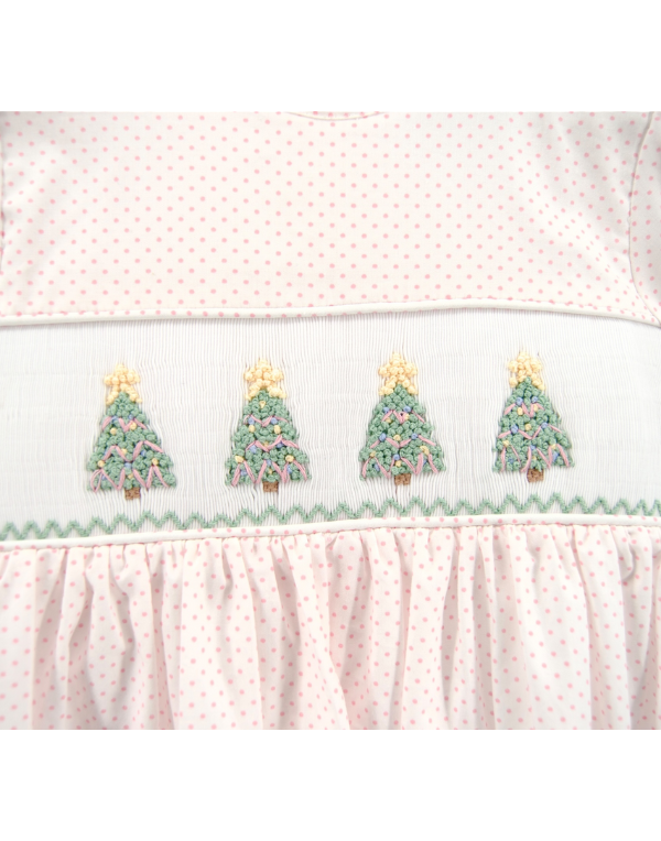 Christmas Tree Smocked Dress