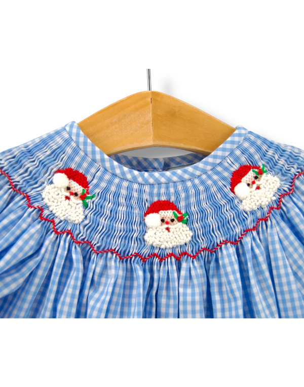 Santa Smocked L/S Bishop