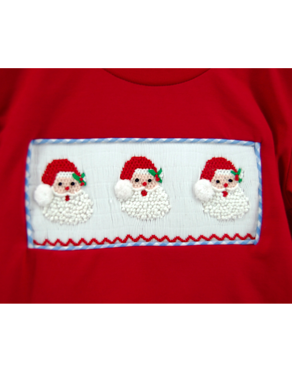 Santa Smocked Boys Pant Set