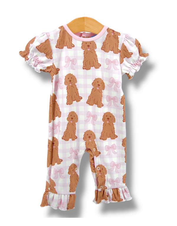 Puppy Girls Romper