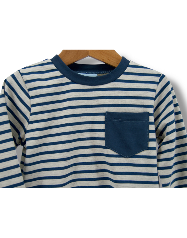 Grayson Pant Set Blue Stripe