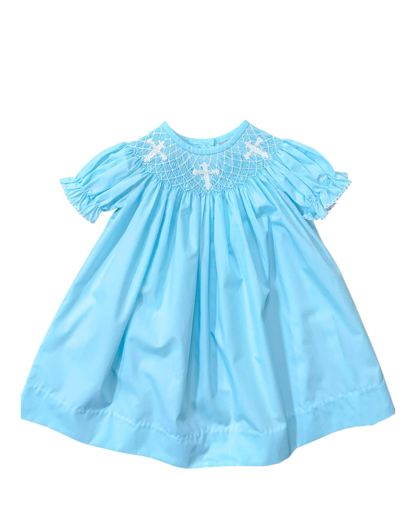 Girls Smocked Cross Bishop