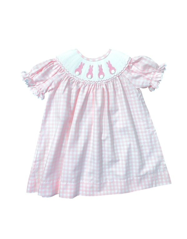 Girls Smocked Bunny Bishop