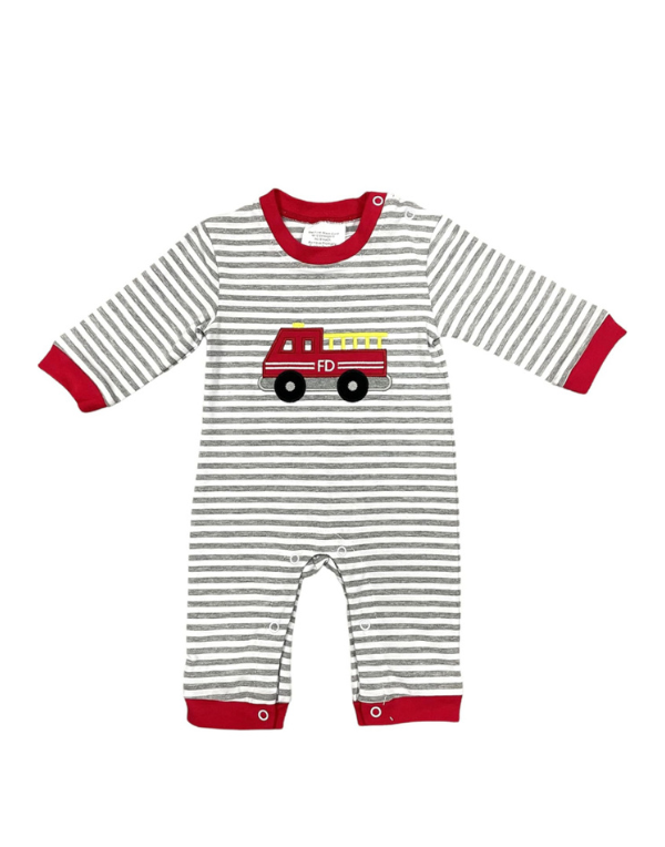 Boy Firetruck Romper