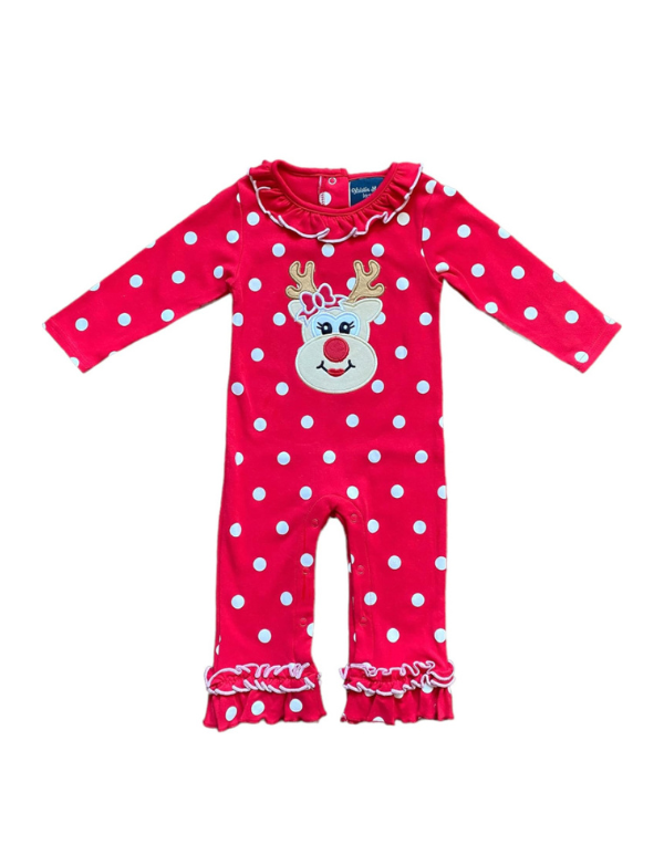 Girl Reindeer Romper