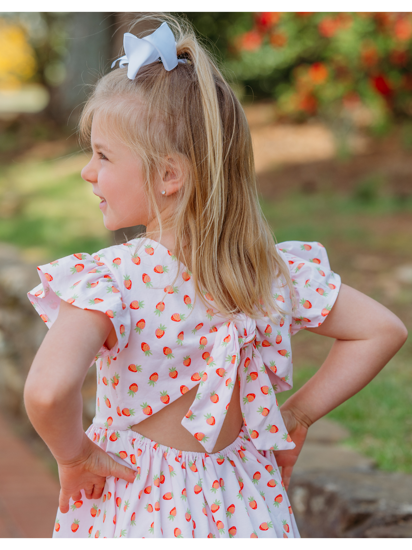 Strawberry Tie Back Dress