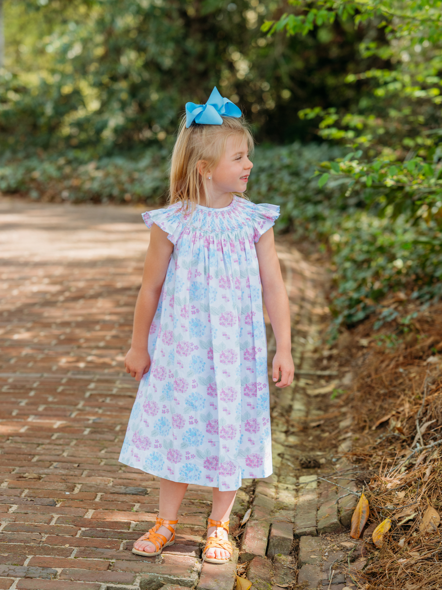 Hydrangea Smocked Bishop