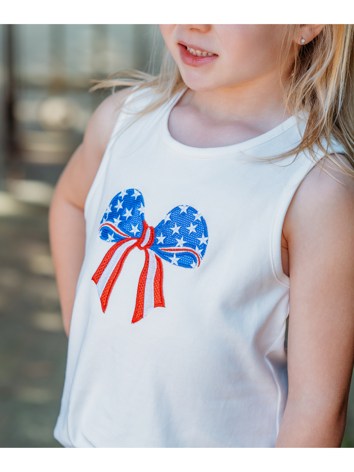 American Flag Sparkle Tank Set