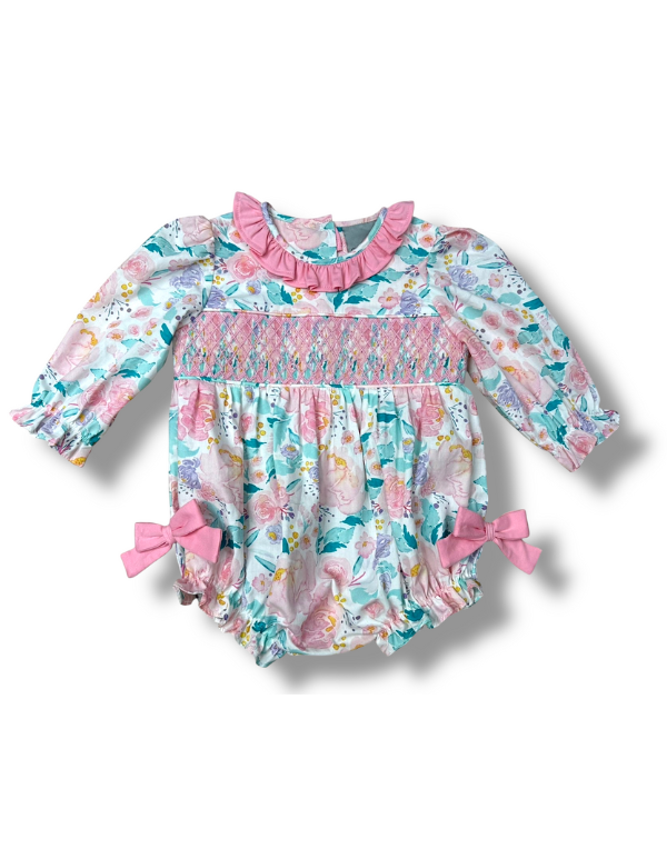 Pretty in Petals Smocked Bubble