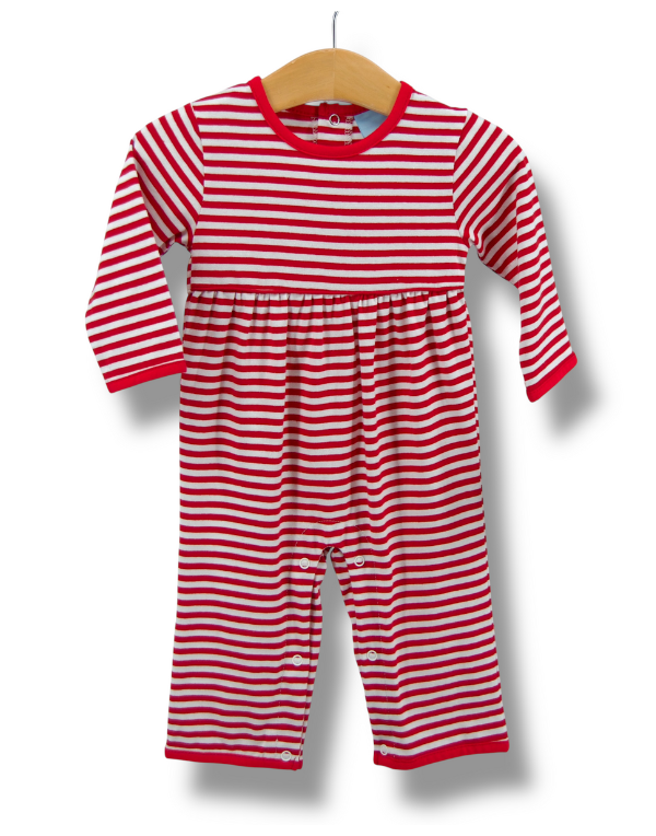 Owen Romper Red Stripe