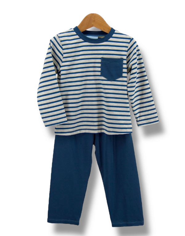 Grayson Pant Set Blue Stripe