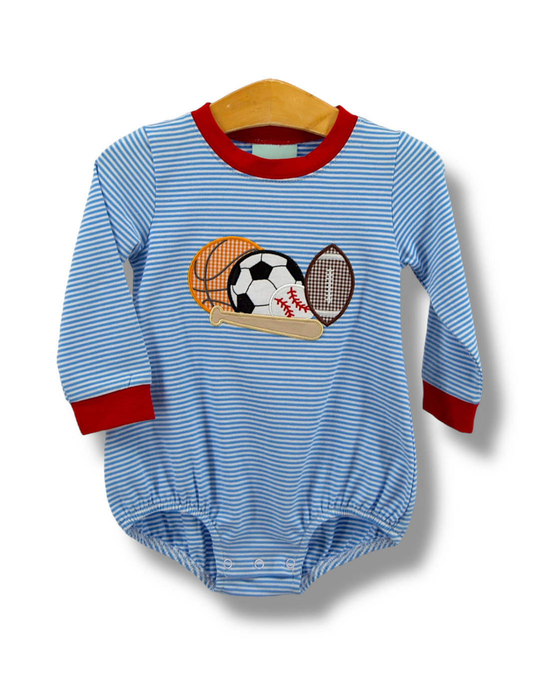 Sports Applique Boys L/S Bubble