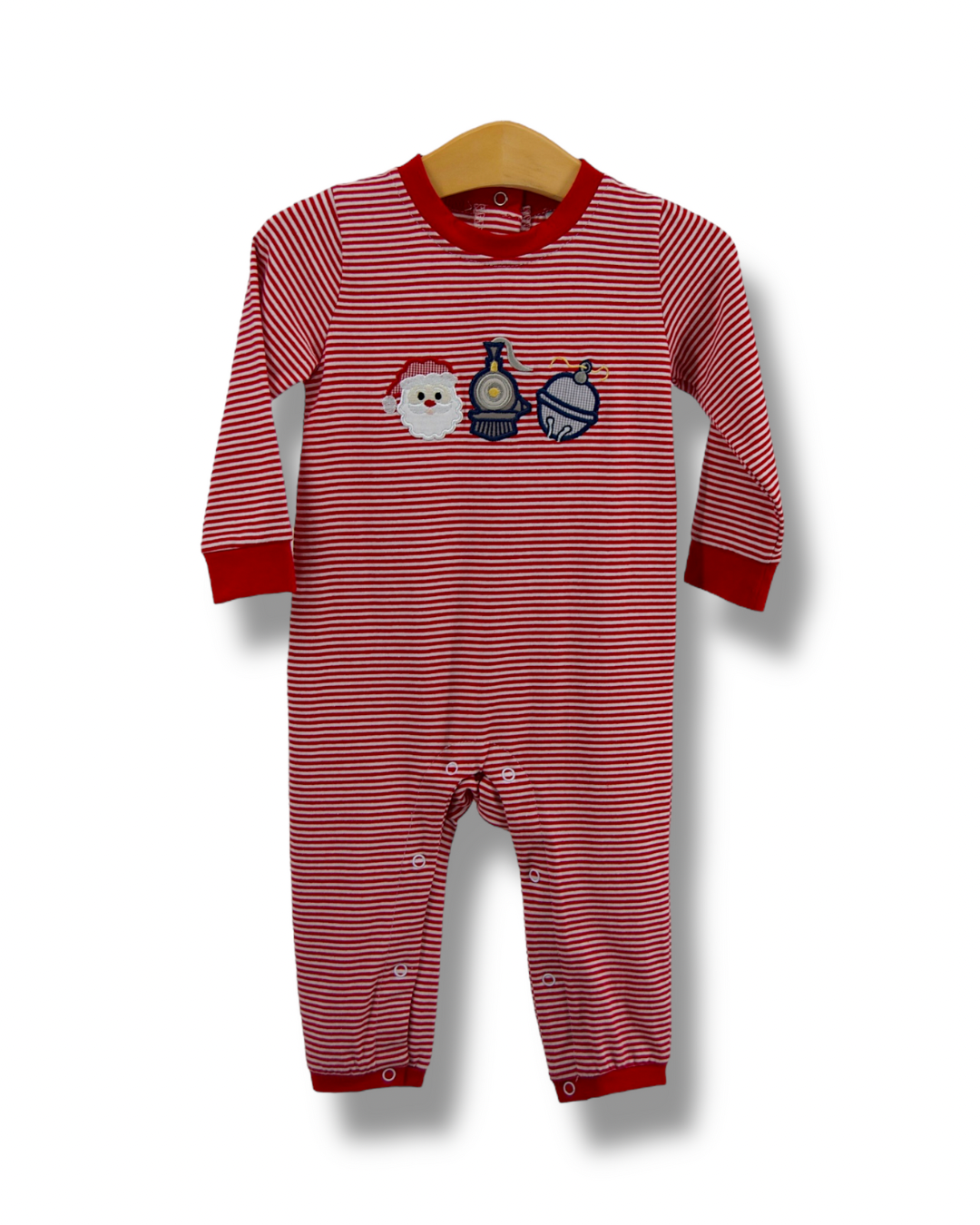 Christmas Train Boys Romper
