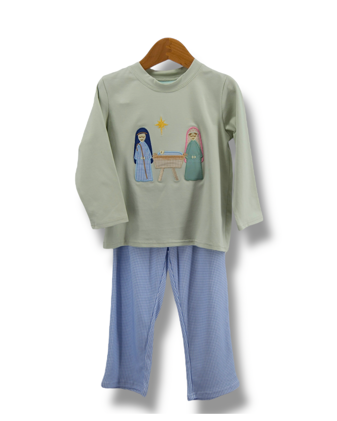 Nativity Applique Boys Pant Set
