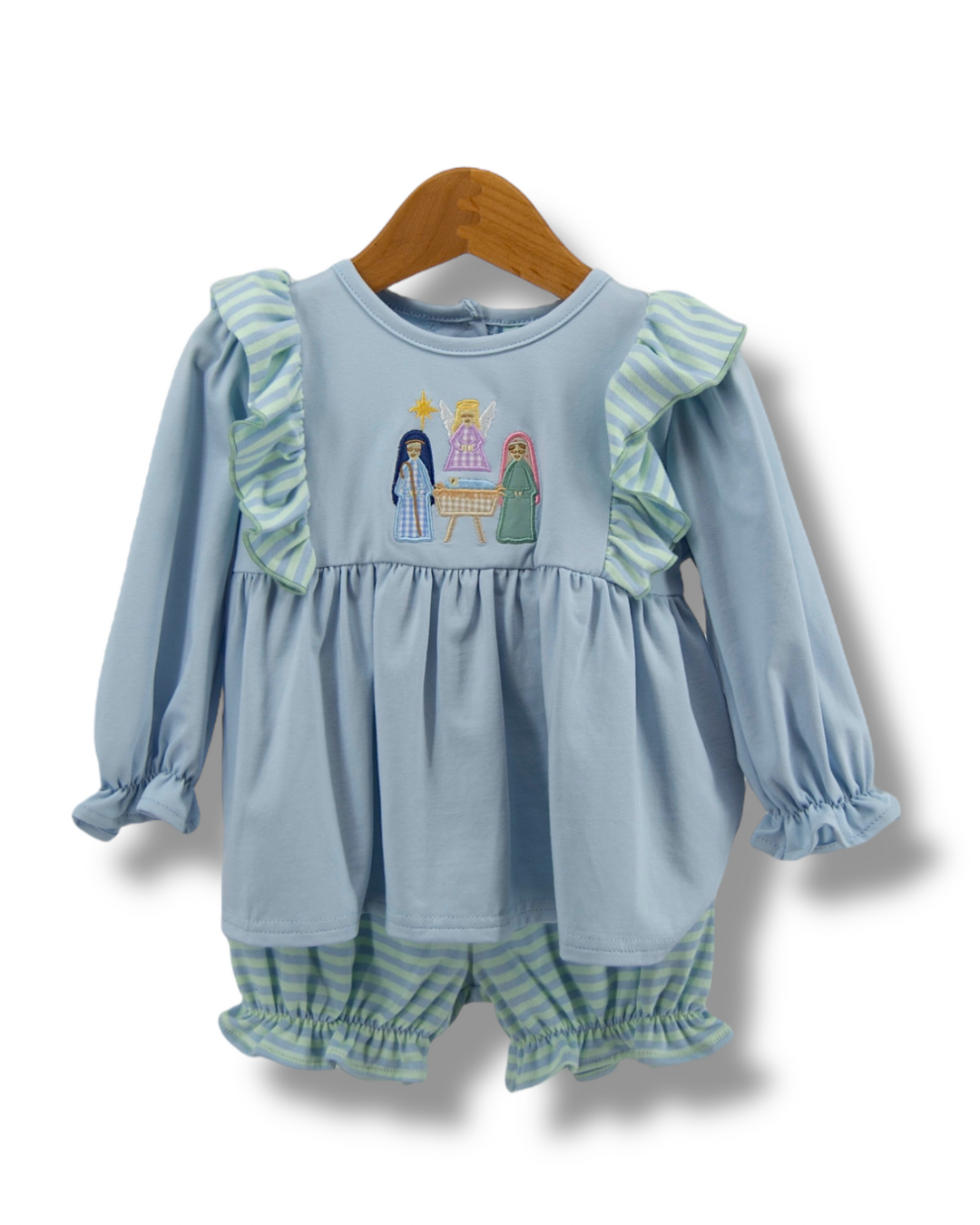 Nativity Girls Bloomer Set