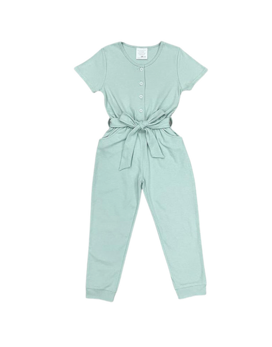 Girl Tween Sage Romper