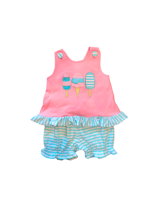 Girl Ice cream Bloomer Set