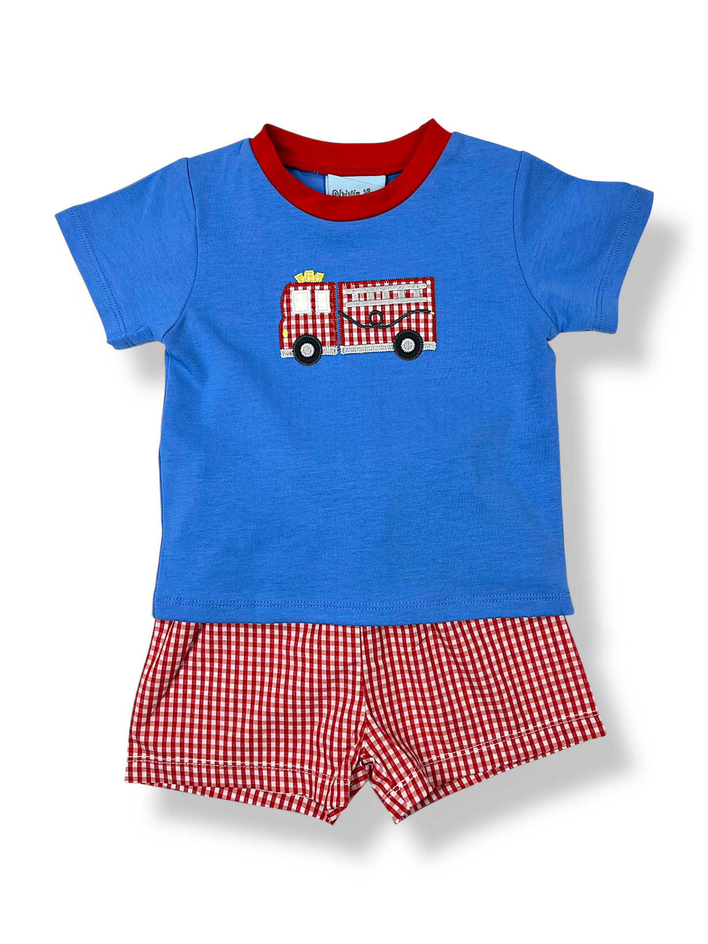Firetruck Boys Short Set