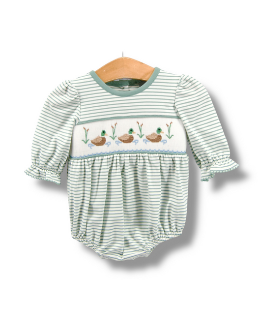 Mallard Smocked L/S Bubble