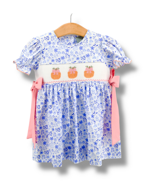 Pumpkin Smocked Dress